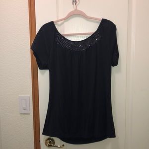 This Venezia, black, short sleeve size 14/16